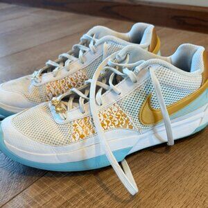 Nike Ja 1 Lunar New Year of The Dragon Mens Sz 14 White Blue Gold FV1290-100